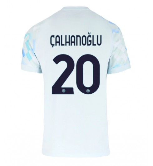 Inter Milan Hakan Calhanoglu #20 Venkovní Dres 2025-26 Krátký Rukáv Inter Milan Hakan Calhanoglu #20 Venkovní Dres 2025-26 Krátký Rukáv
